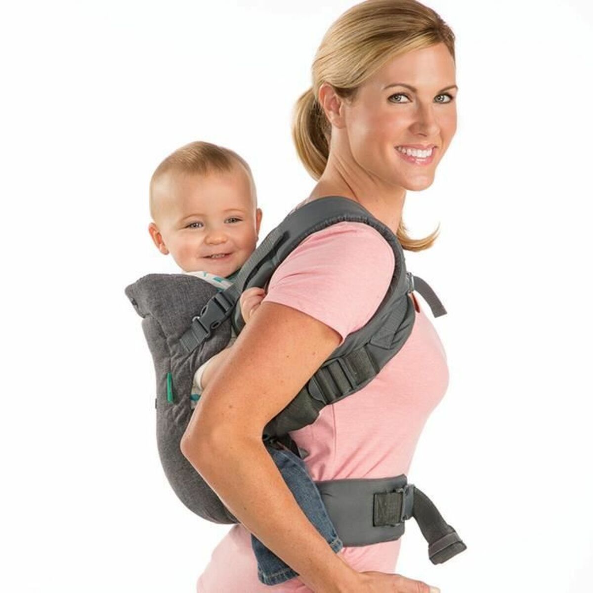 Mochila porta bebê Infantino Cinzento + 0 Meses 14,5 kg - EcoNest