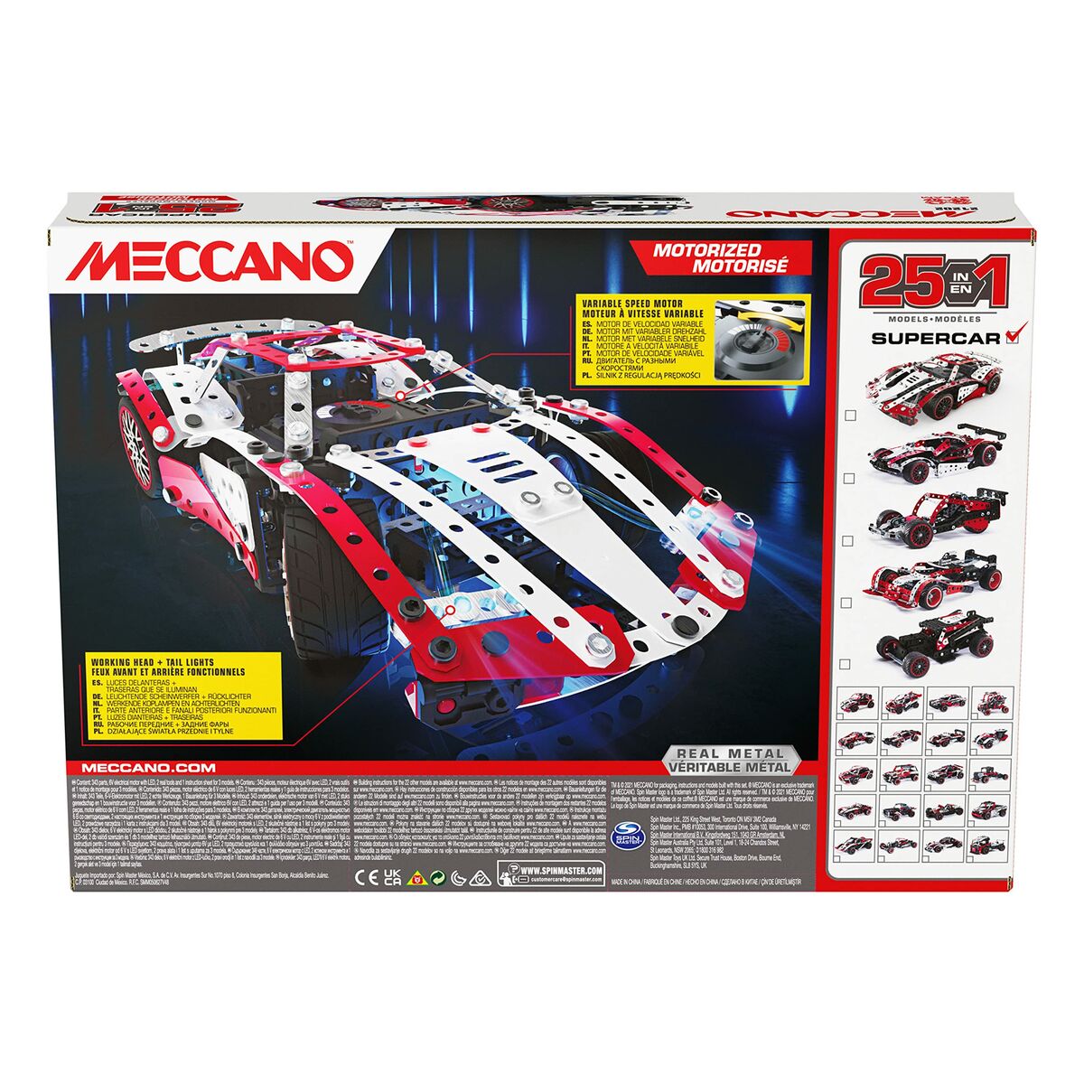 Playset Meccano Supercar 347 Peças