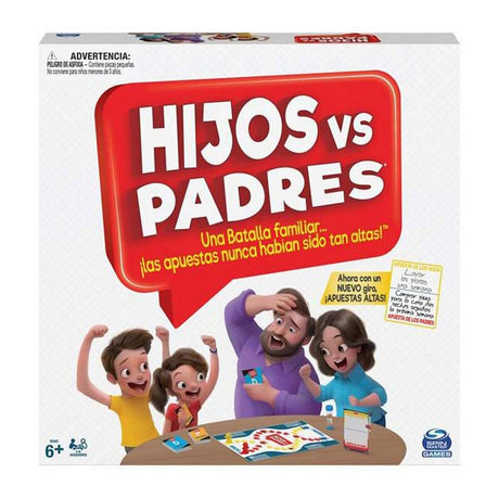 Jogo de Mesa Spin Master Hijos vs Padres 206 Peças 26,99 x 26,99 x 5,4 cm - EcoNest