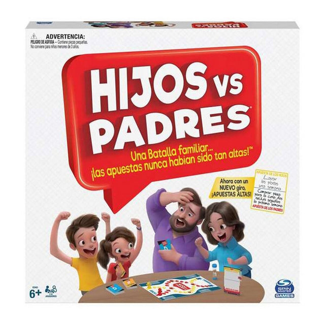 Jogo de Mesa Spin Master Hijos vs Padres 206 Peças 26,99 x 26,99 x 5,4 cm - EcoNest