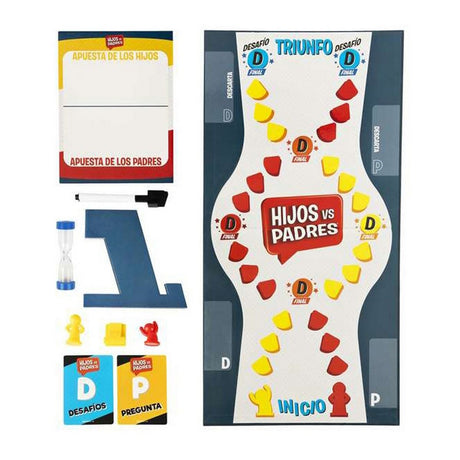 Jogo de Mesa Spin Master Hijos vs Padres 206 Peças 26,99 x 26,99 x 5,4 cm - EcoNest