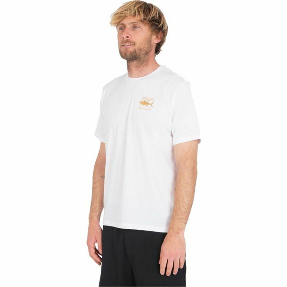 Camisola de Manga Curta Homem Hurley Toro Hybrid UPF Branco - EcoNest