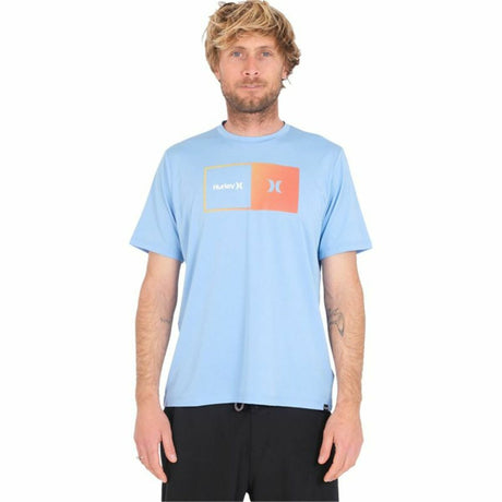 Camisola de Manga Curta Homem Hurley Halfer Gradient UPF Azul - EcoNest