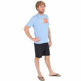 Camisola de Manga Curta Homem Hurley Halfer Gradient UPF Azul - EcoNest