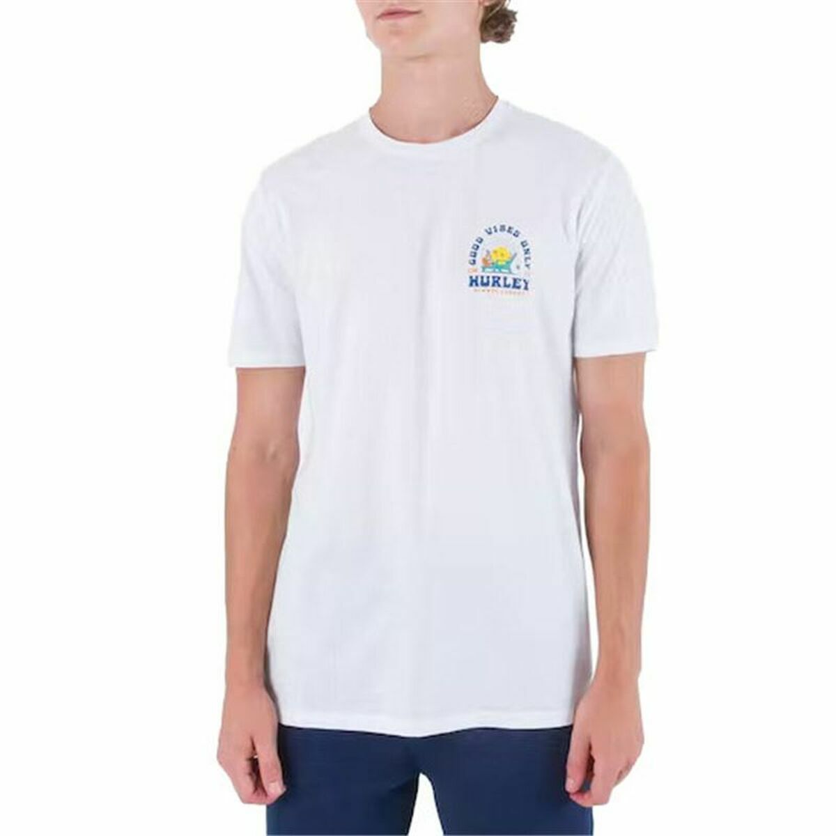 Camisola de Manga Curta Homem Hurley Everyday Vacation Branco - EcoNest