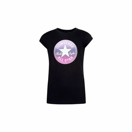 Camisola de Manga Curta Infantil Converse Chuck Patch GFX Preto - EcoNest