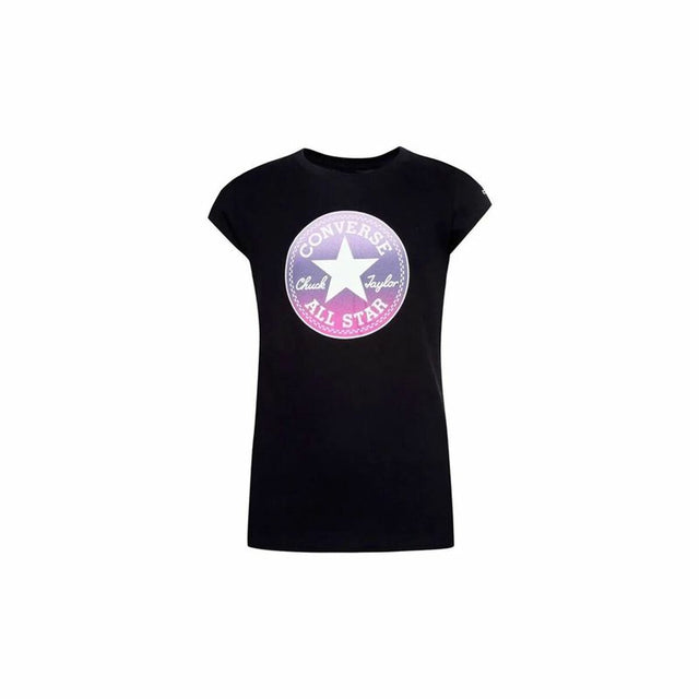 Camisola de Manga Curta Infantil Converse Chuck Patch GFX Preto - EcoNest