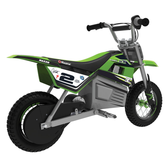 Scooter eléctrica para crianças Razor Dirt Rocket SX350 McGrath Branco Preto Verde Cinzento - EcoNest