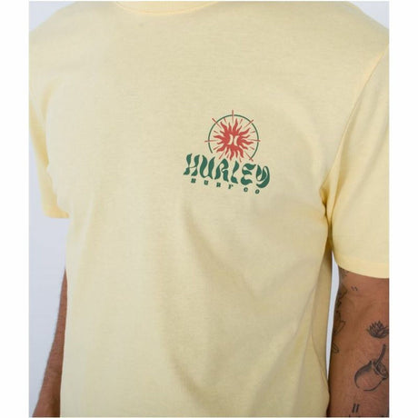 T-shirt Hurley Evd Exp Sun Is Shinning Amarelo Homem - EcoNest