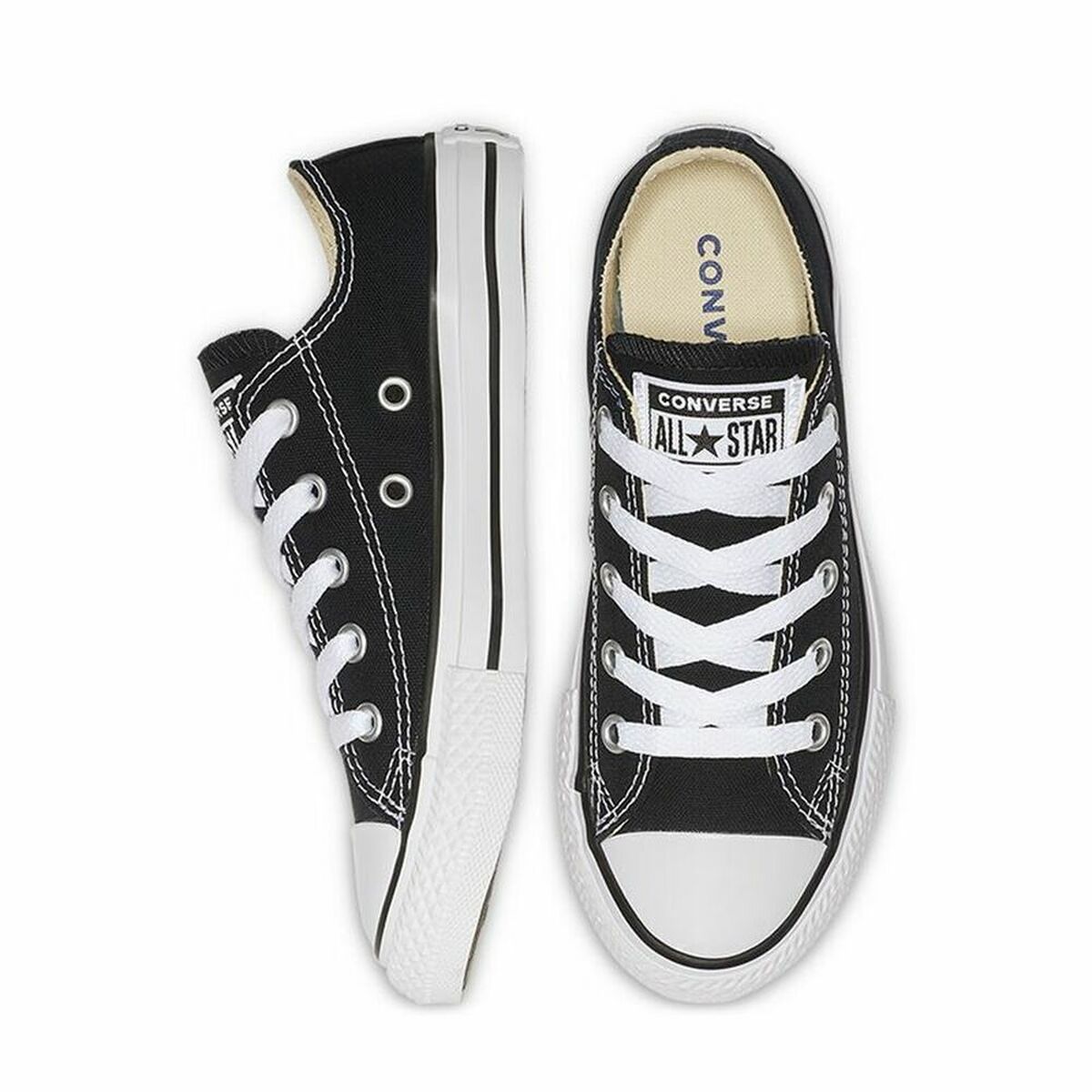 Ténis Casual Criança Converse All Star Classic Low Preto - EcoNest