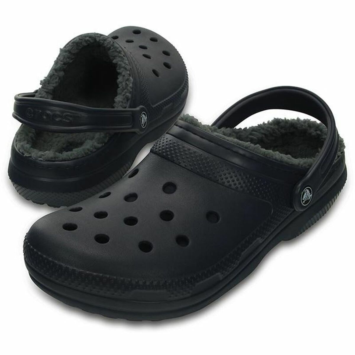 Tamancos Crocs Classic Lined Clog U Azul escuro - EcoNest