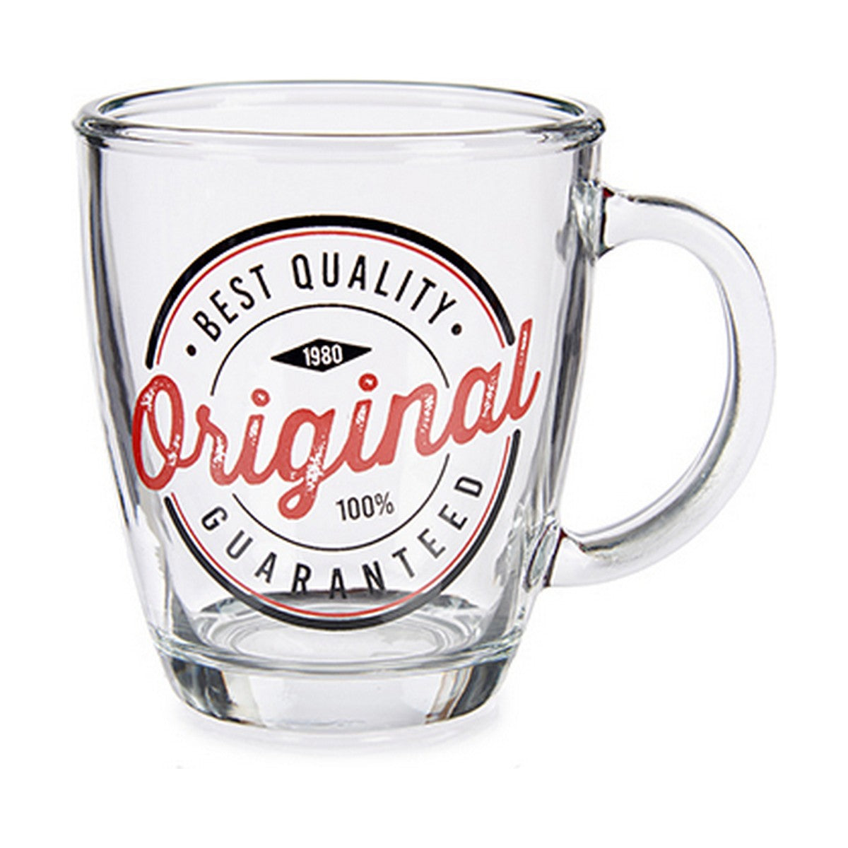 Caneca Original Transparente Vidro (320 ml) (6 Unidades) - EcoNest