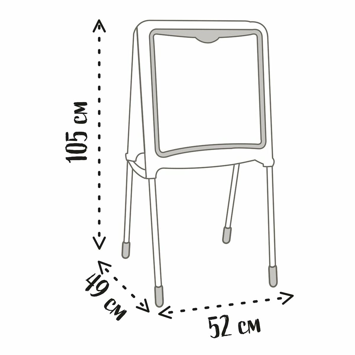 Quadro de Dupla Face Smoby Dobrável 80 Peças 105 x 49 x 52 cm - EcoNest