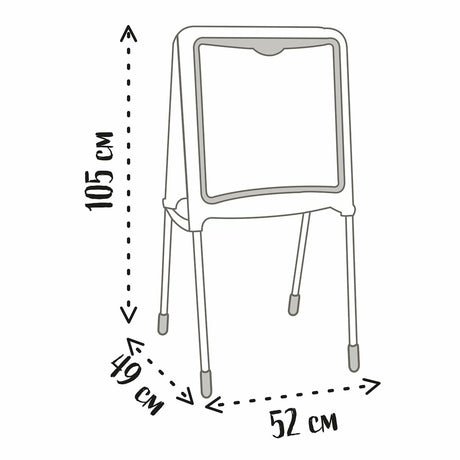 Quadro de Dupla Face Smoby Dobrável 80 Peças 105 x 49 x 52 cm - EcoNest