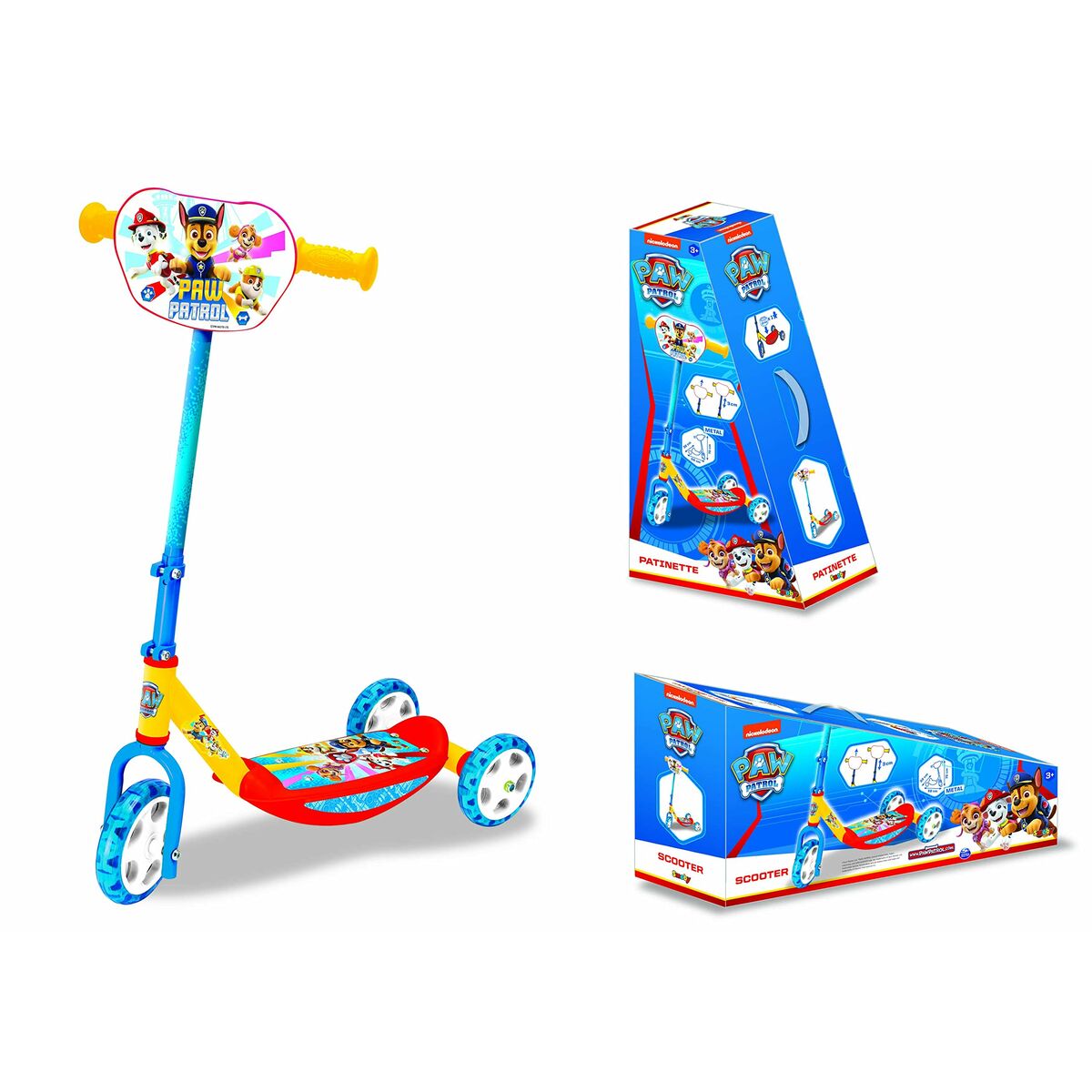 Trotinete Smoby Paw Patrol 3w Scooter Multicolor - EcoNest