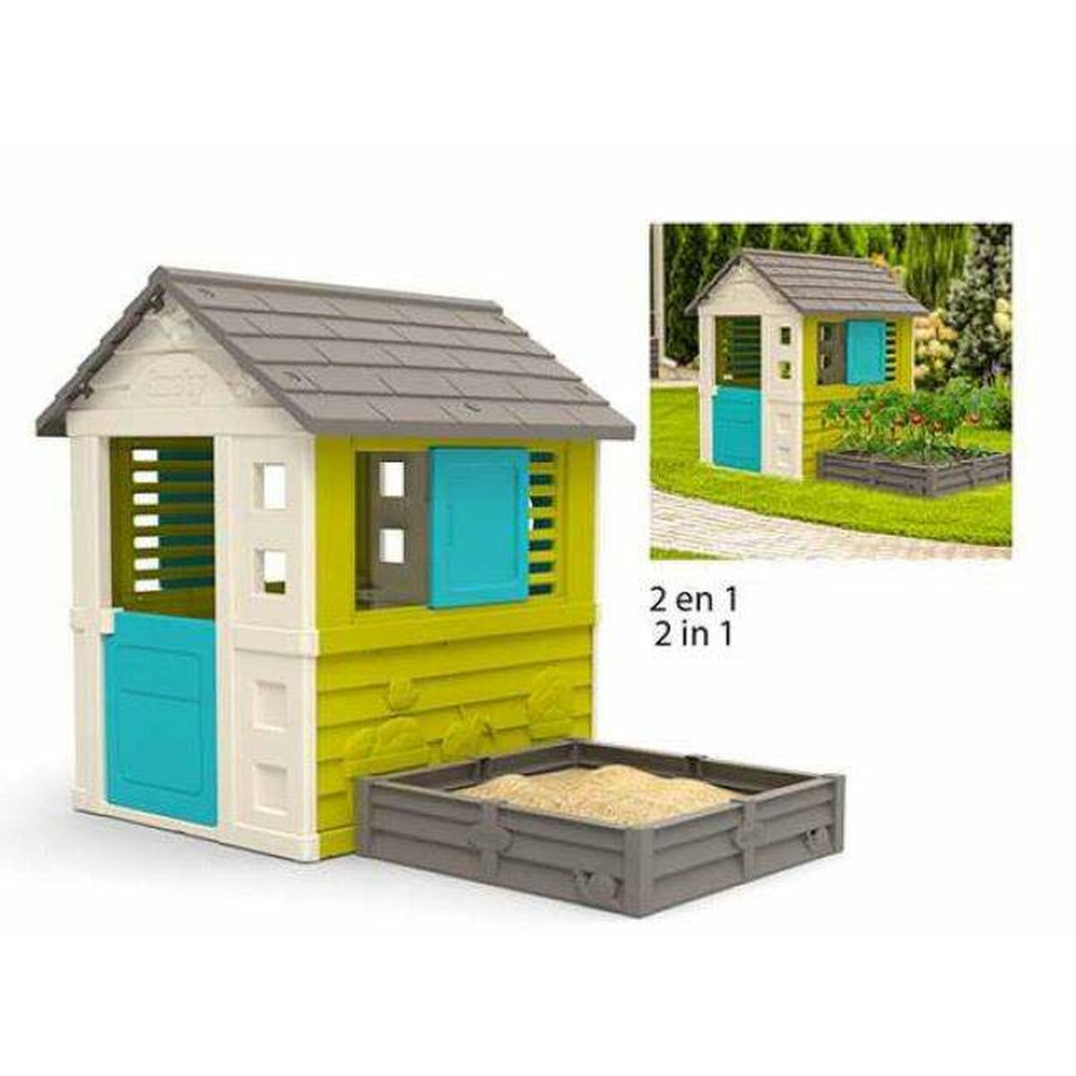 Casa Infantil de Brincar Smoby Caixa de areia 174 x 127 x 110 cm - EcoNest