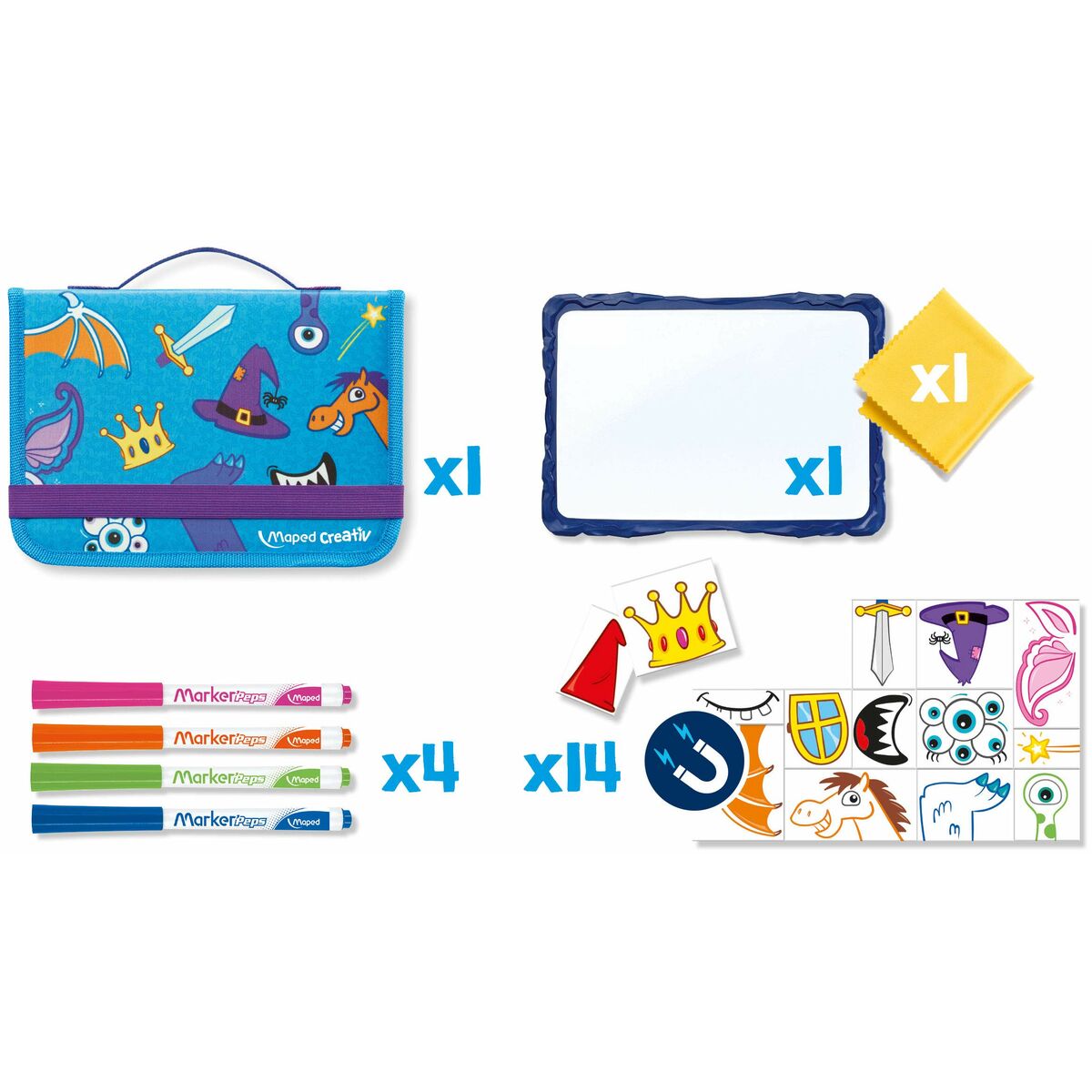 Drawing Set Maped Travel Board 20 Pieces