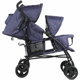 Baby's Pushchair Bambisol Double Cane Navy Blue