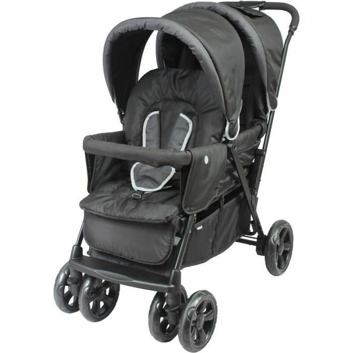 Carrinho de passeio para bebê Bambisol Gemelar Preto/Cinzento - EcoNest