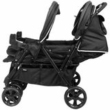 Carrinho de passeio para bebê Bambisol Gemelar Preto/Cinzento - EcoNest