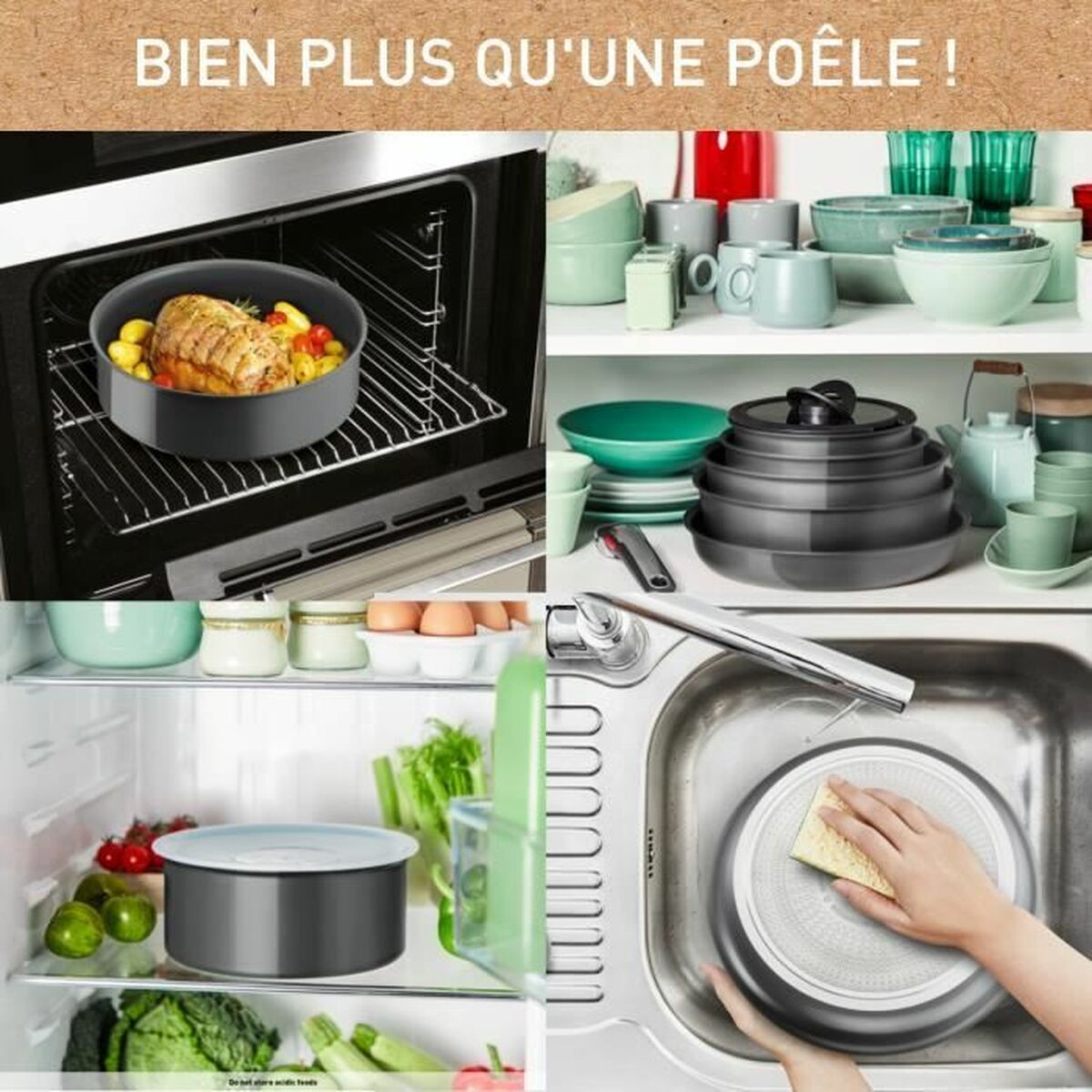 Bateria de Cozinha Tefal Ingenio 5 Peças Indução - EcoNest