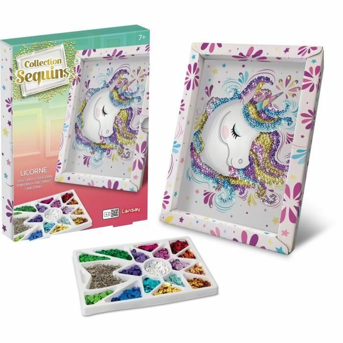 Jogo de Trabalhos Manuais Lansay illustration with sequins - EcoNest