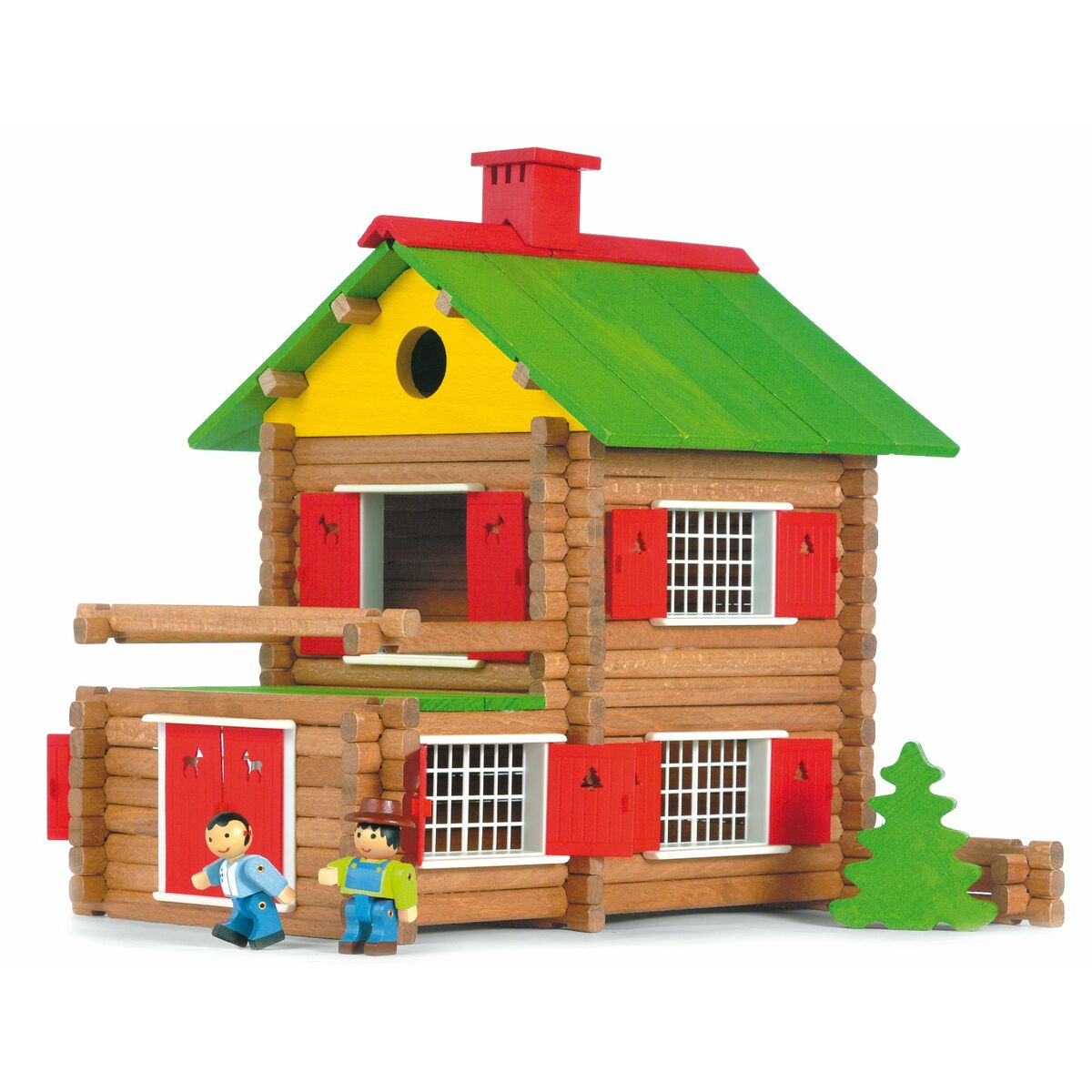 Playset Jeujura My Wooden Chalet (175 Peças) - EcoNest