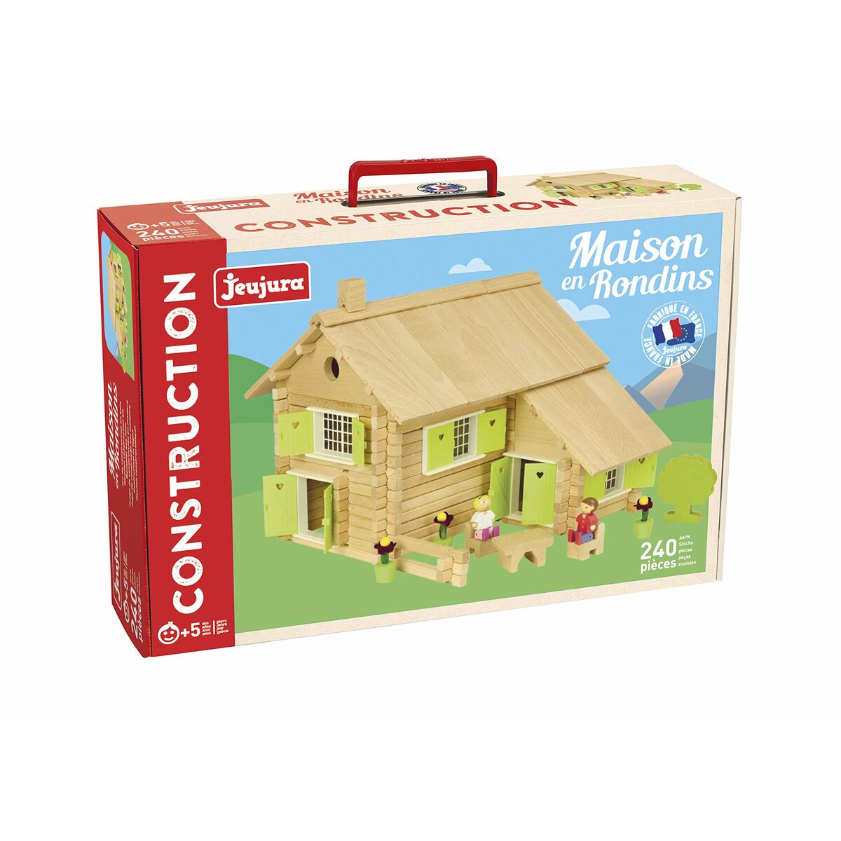 Playset Jeujura Log house 240 Peças (240 Peças) - EcoNest