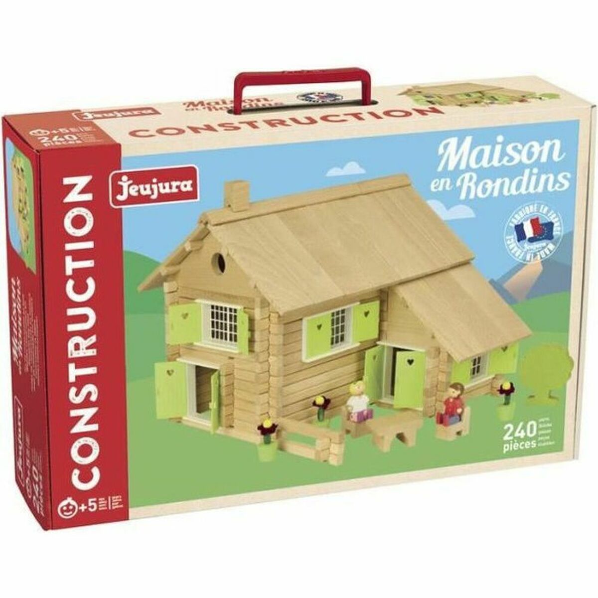 Playset Jeujura Log house 240 Peças (240 Peças) - EcoNest