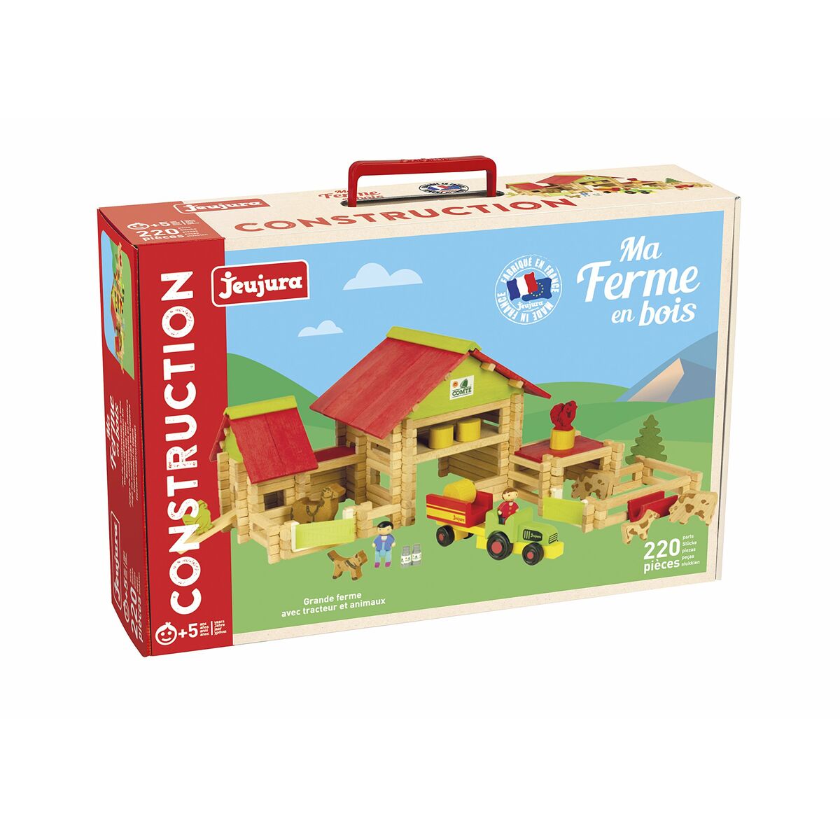 Playset Jeujura Large farm (220 Peças) - EcoNest