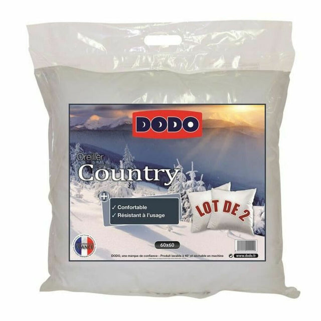 Almofada DODO Country Branco 60 x 60 cm (2 Unidades) - EcoNest