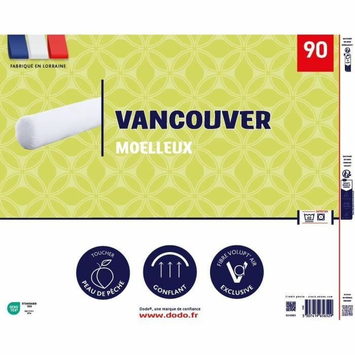 Almofada DODO Vancouver Branco 90 cm - EcoNest