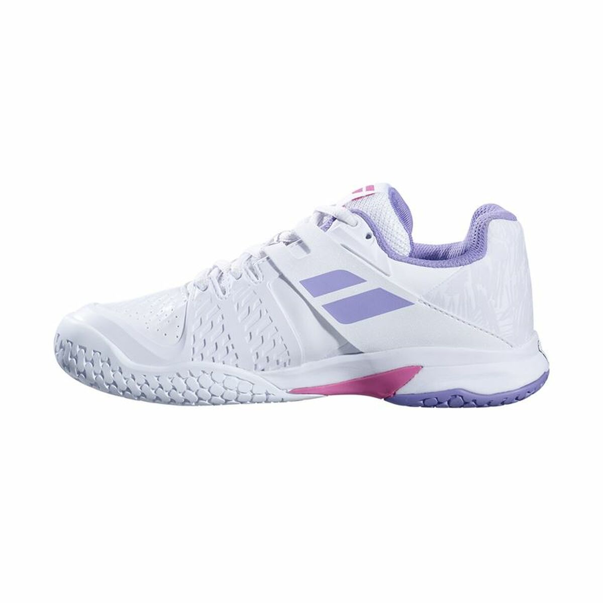 Sapatilhas de Ténis Infantis Babolat Prop All Court Branco Mulher - EcoNest