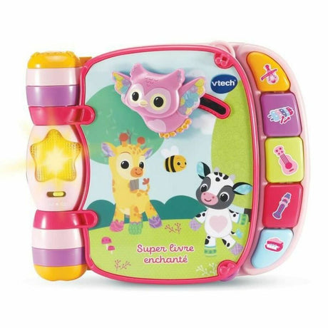 Livro interativo infantil Vtech Baby Super Enchanted Book of Baby Kitties Cor de Rosa Multicolor - EcoNest