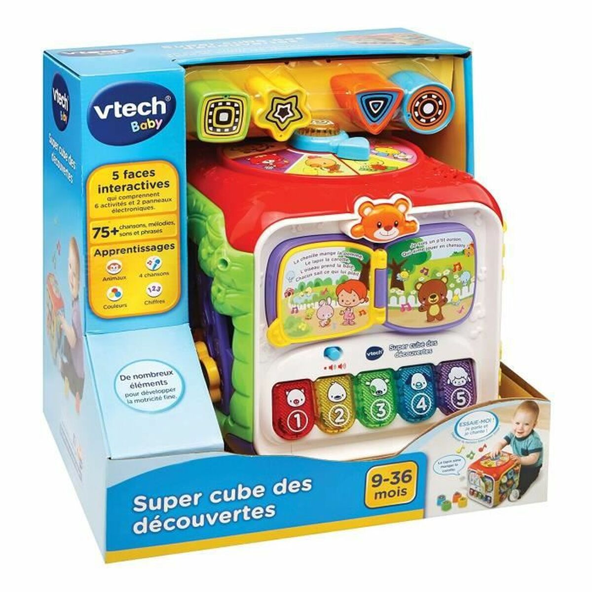 Brinquedo Interativo para Bebés Vtech Baby Super Cube of the Discoveries - EcoNest