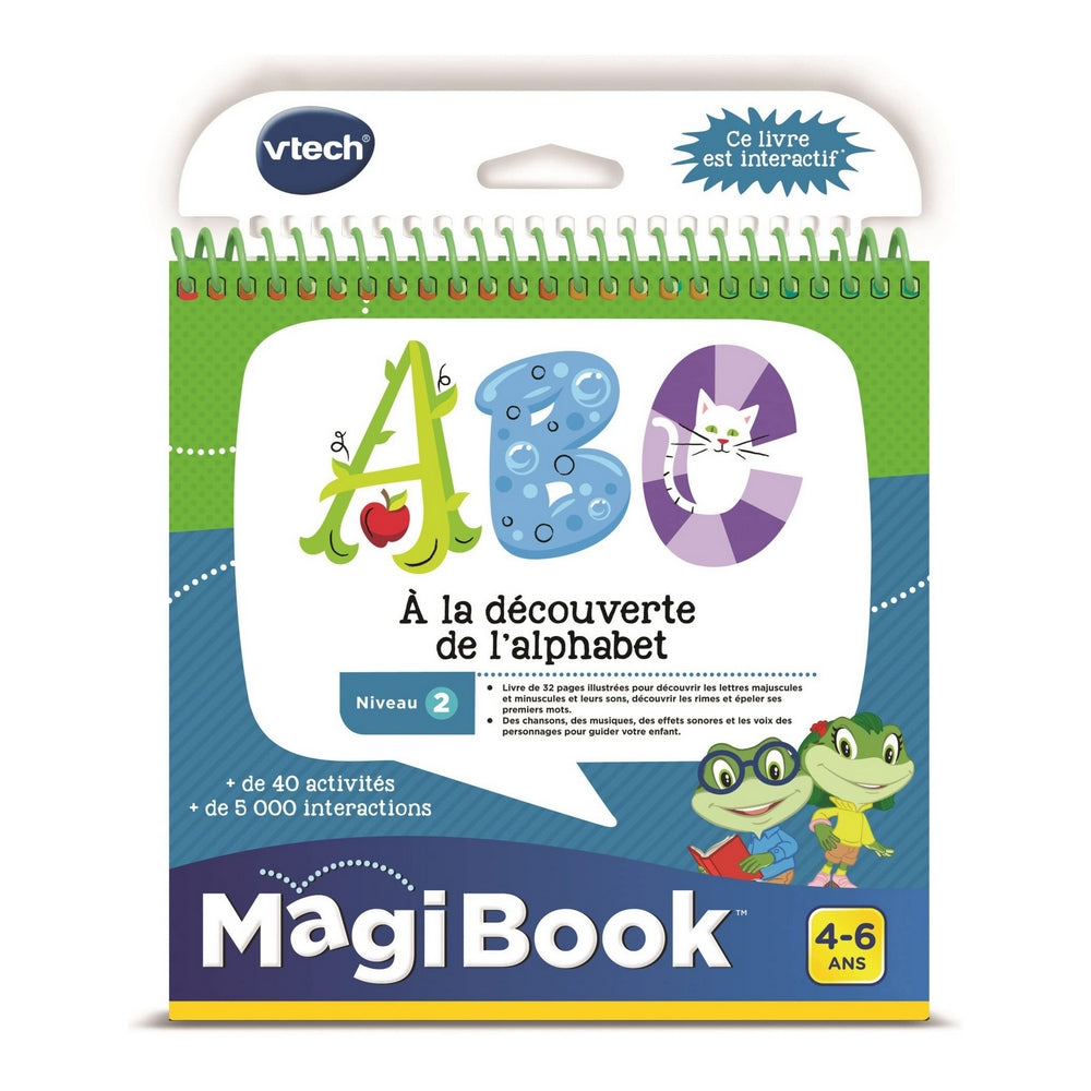 Caderno Vtech Magibook Interactive Book ABC, Discovering The Alphabet (FR) - EcoNest