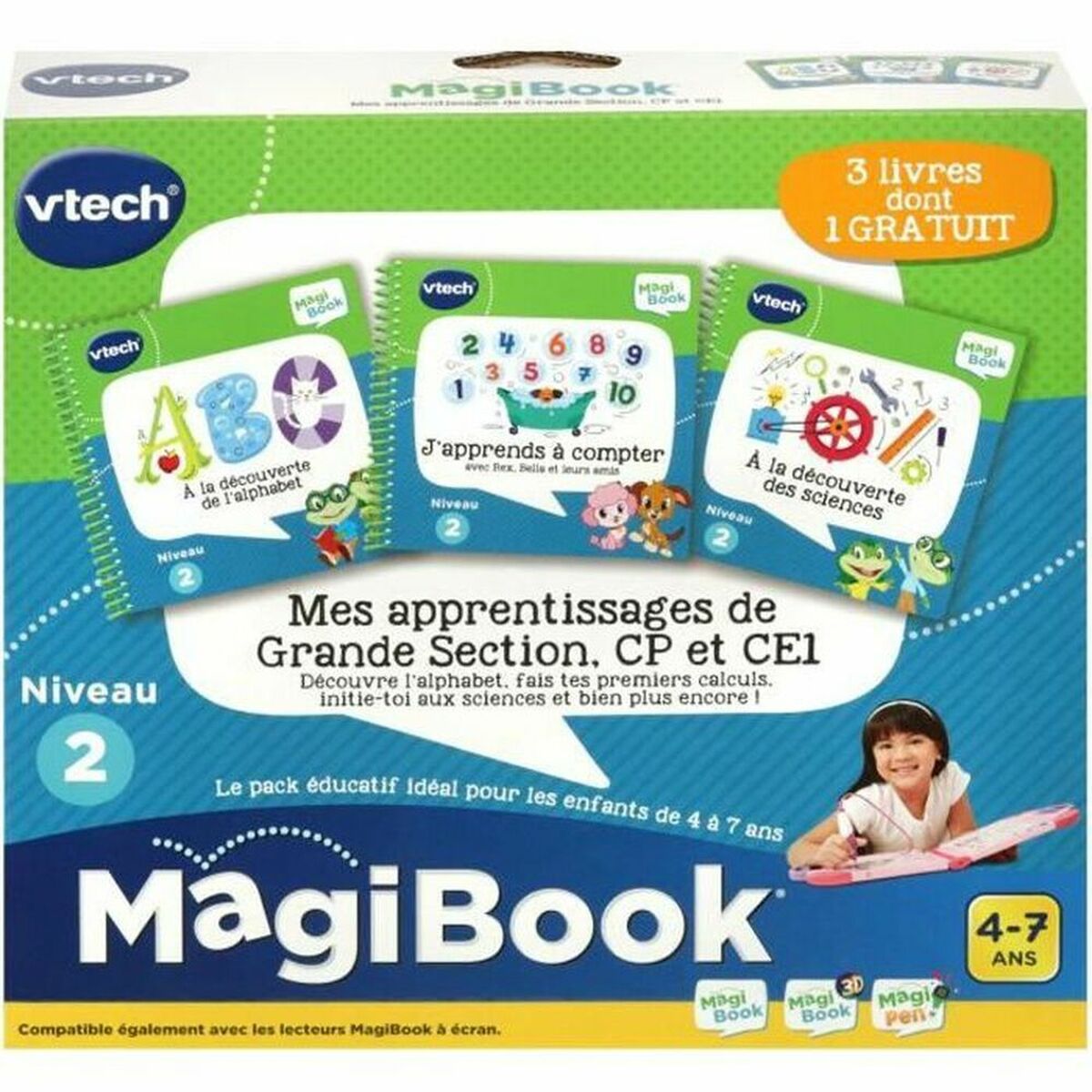 Livro interativo infantil Vtech My learning in Grande Section - EcoNest