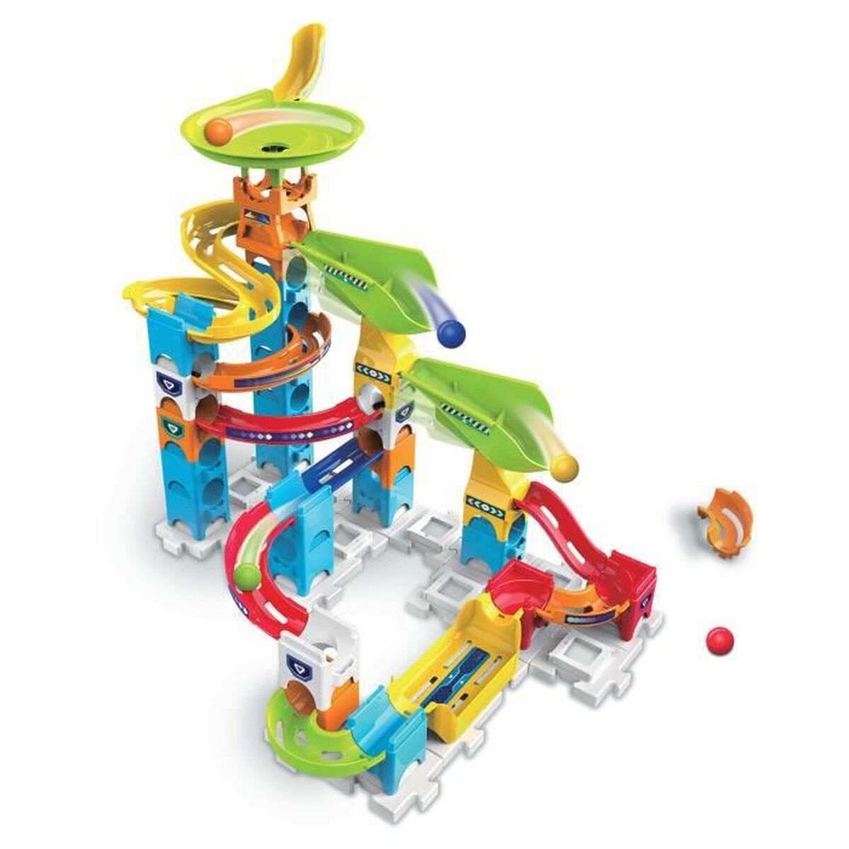 Conjunto de Berlindes Vtech Marble Rush Marble Run - Beginner Set Circuito + 4 Anos Pista com Rampas 47 Peças - EcoNest