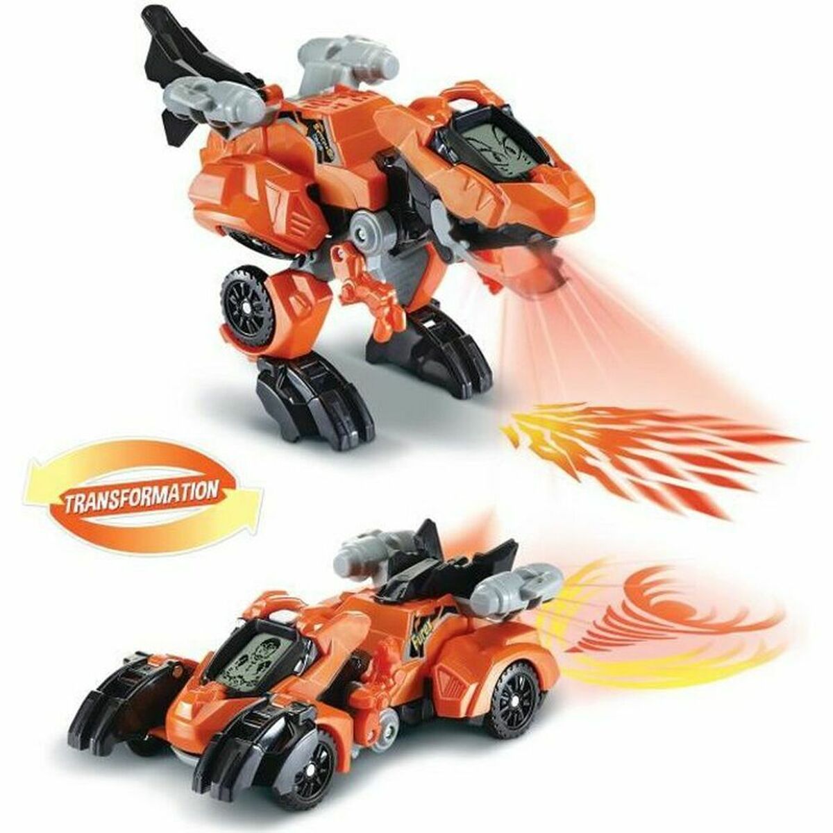 Carrinho de brincar Vtech Dinos Fire - Furex, The Super T-Rex Laranja - EcoNest