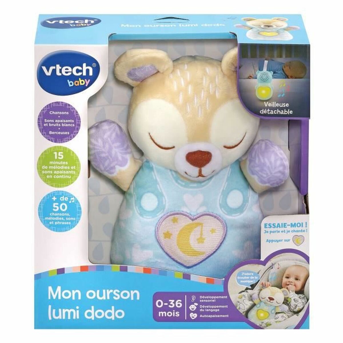 Peluche com Som Vtech Baby MON OURSON LUMI DODO - EcoNest