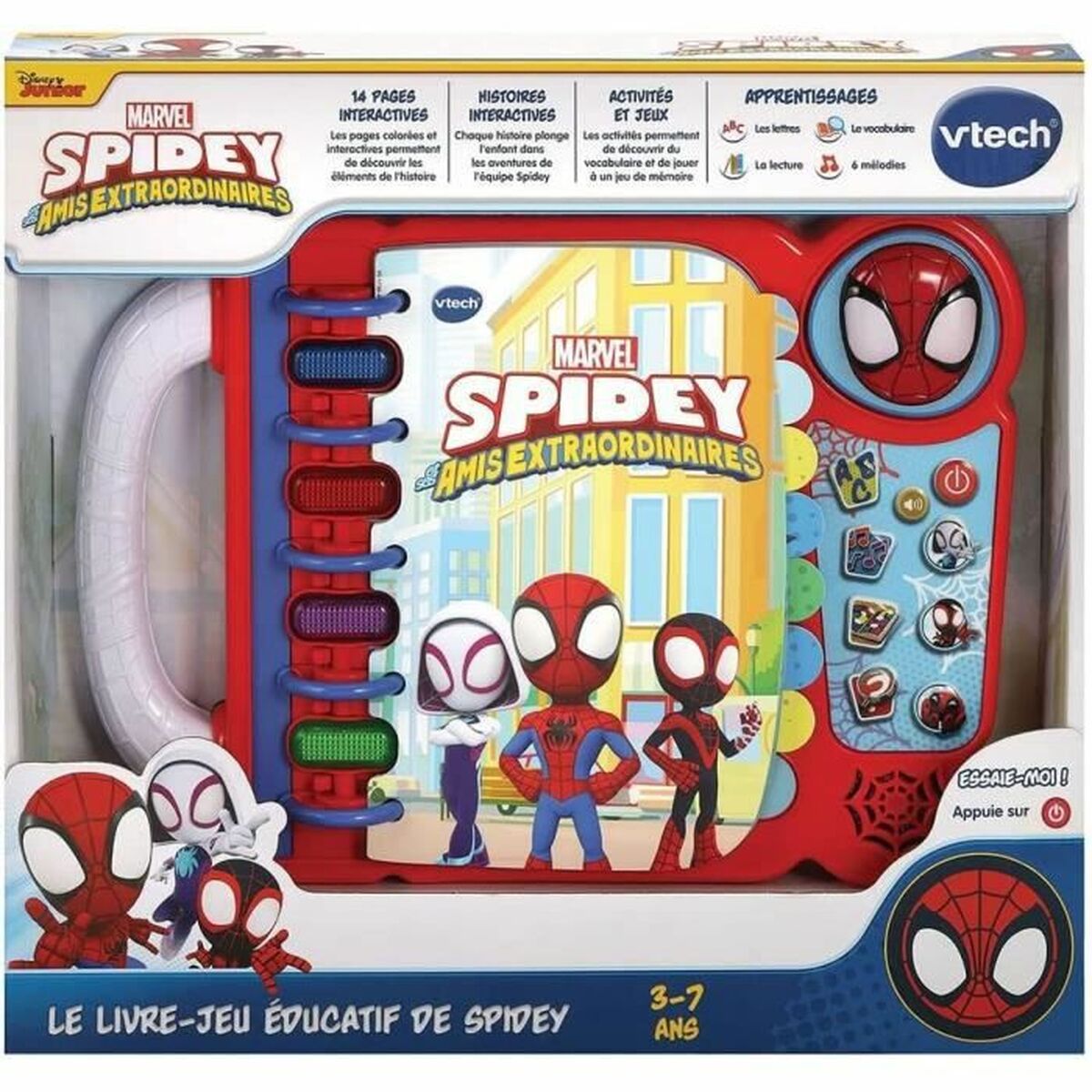 Livro interativo infantil Vtech Spidey - EcoNest