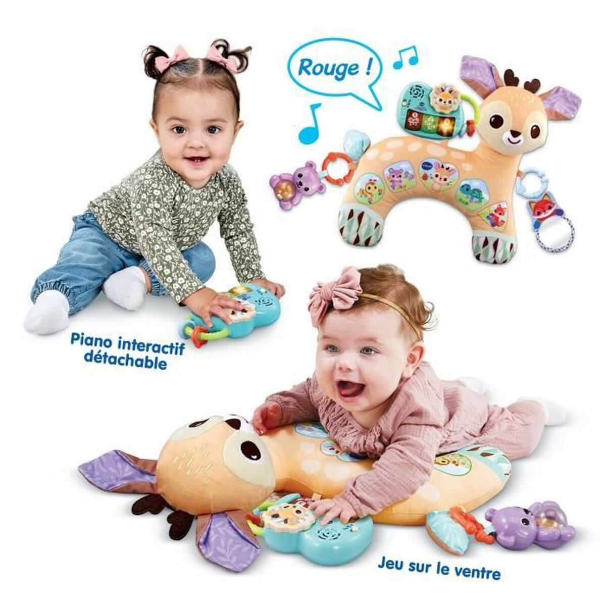 Almofada Vtech Baby MON COUSSIN D'ÉVEIL SENSORIEL (Francês) - EcoNest