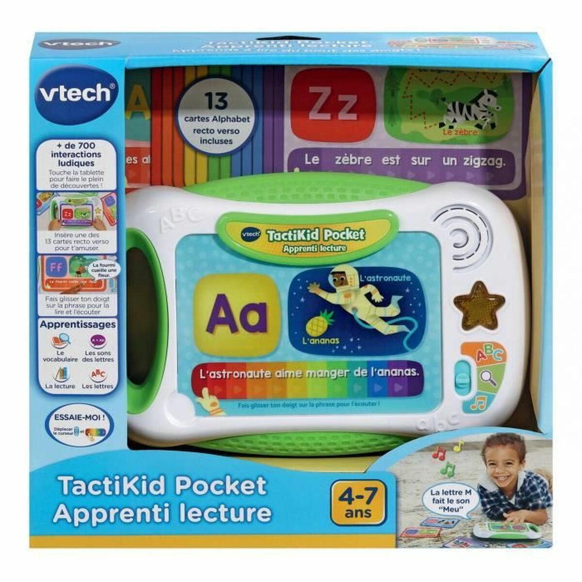 Tablete Interativo Infantil Vtech Tactikid Pocket Apprenti Lecture (FR) - EcoNest