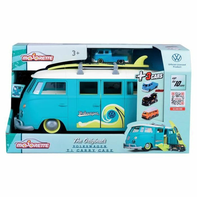 Playset de Veículos Majorette Volkswagen T1 Carry Case Azul - EcoNest