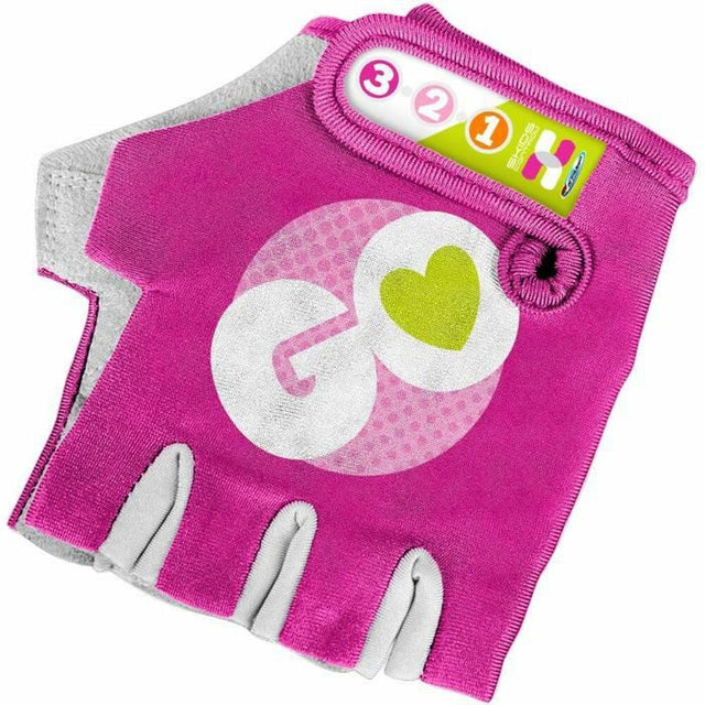 Luvas de Ciclismo Stamp Cor de Rosa Unissexo infantil - EcoNest