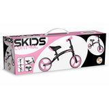 Bicicleta Infantil SKIDS CONTROL Sem Pedais Preto Cor de Rosa - EcoNest