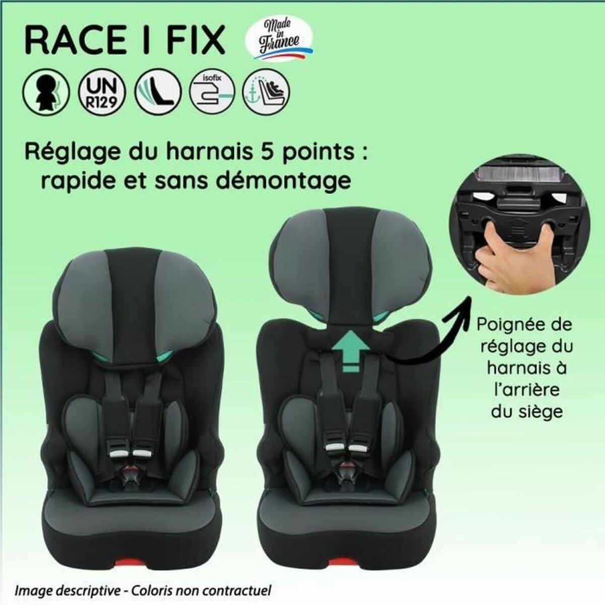 Cadeira para Automóvel Nania RACE Zebra ISOFIX - EcoNest