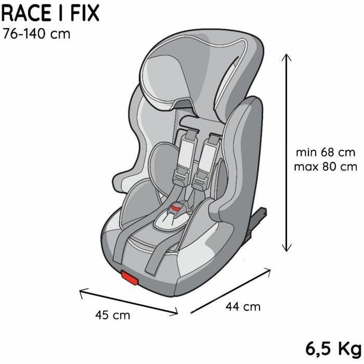 Cadeira para Automóvel Nania RACE Zebra ISOFIX - EcoNest