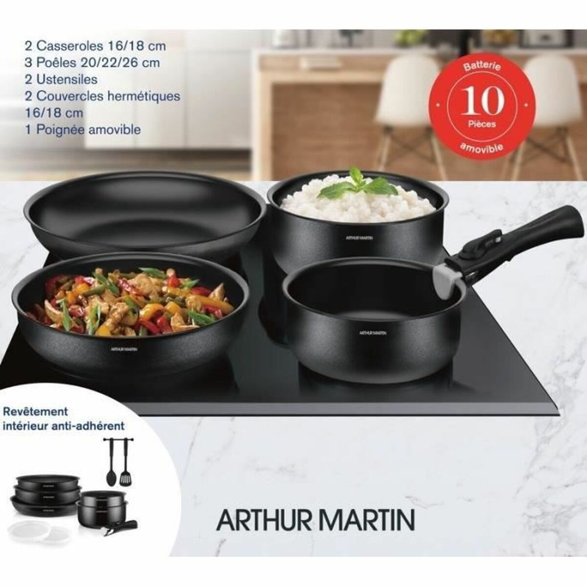 Bateria de Cozinha Arthur Martin - EcoNest