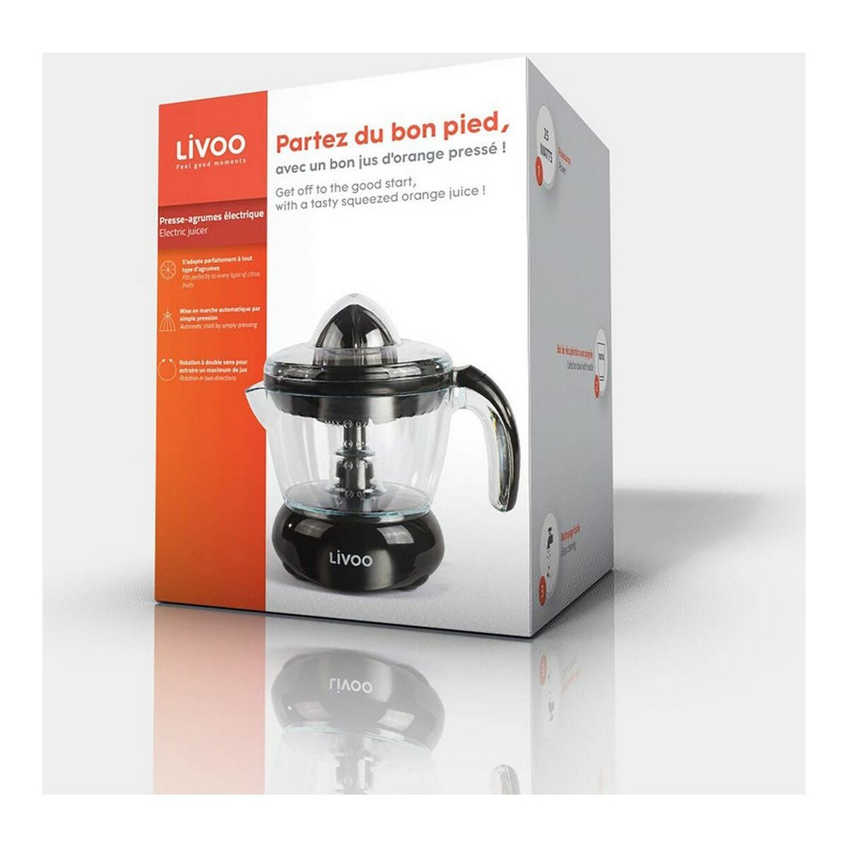 Espremedor Elétrico Livoo DOD131N Preto 700 ml - EcoNest